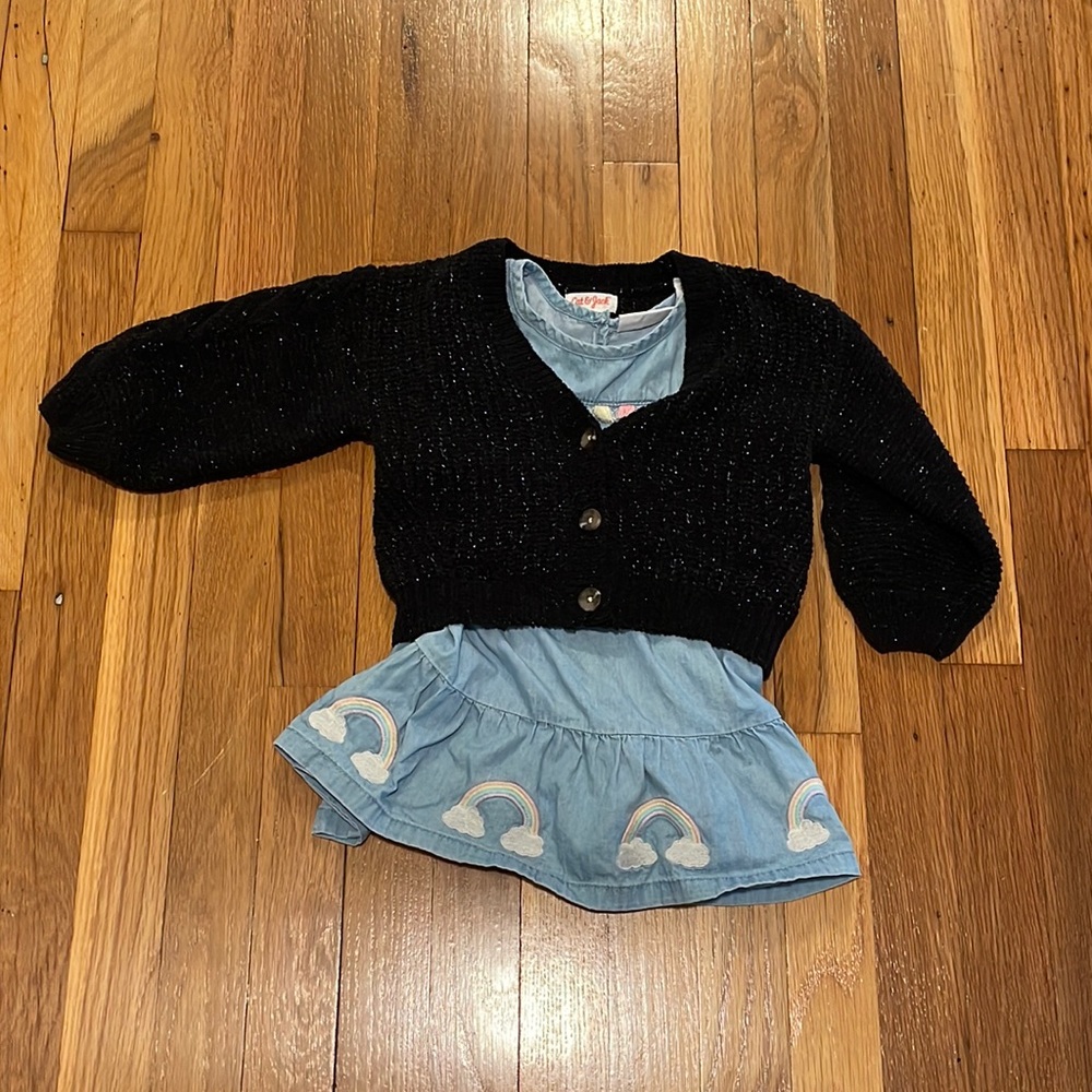 Dress and Open Sweater Set